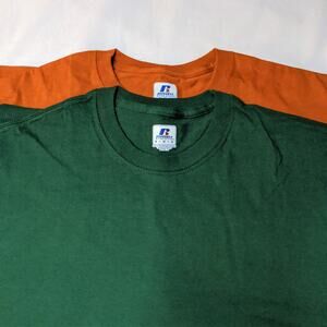 Russell Athletic T-Shirt 2 Pack Men's Medium M NWT Cotton Gym Workout Tees Lot